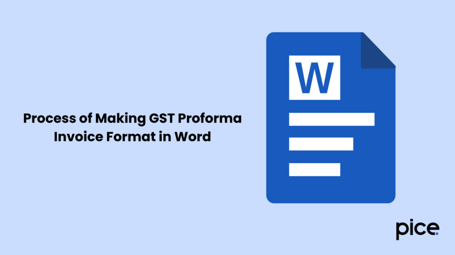 Process of Making GST Proforma Invoice Format in Word