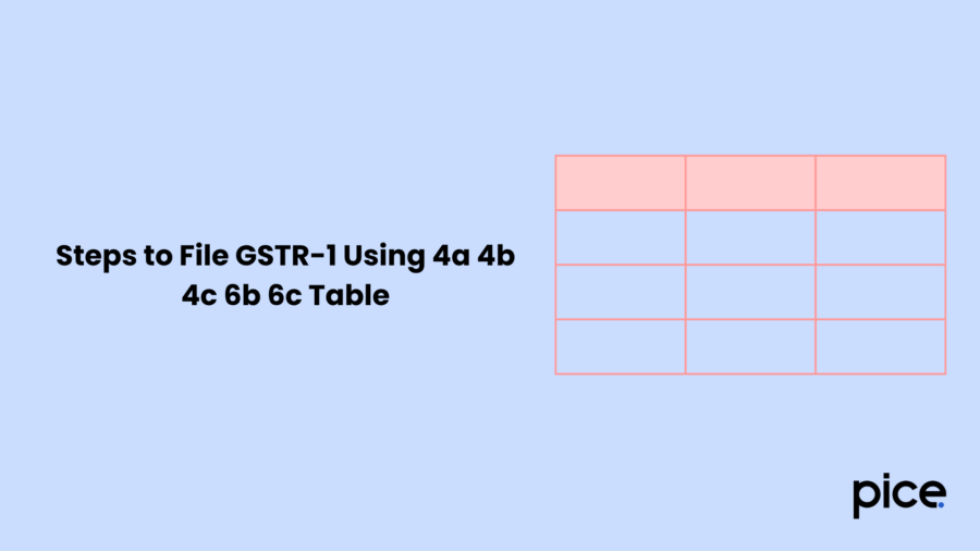 Steps to File GSTR-1 Using 4a 4b 4c 6b 6c Table