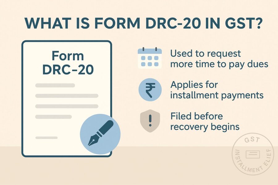 What is Form DRC-20 under GST?
