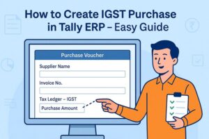 how to create igst purchase in tally erp?