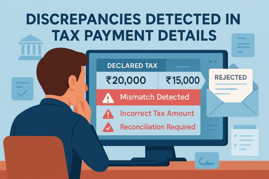  6. Discrepancies Detected in Tax Payment Details