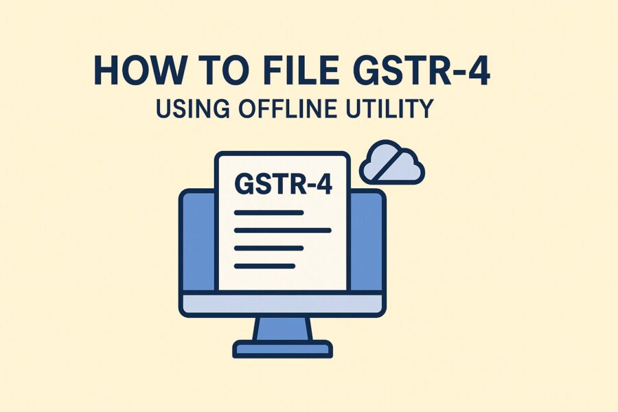 a guide to how to file gstr-4 using offline utility?