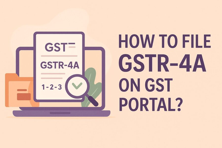 how to file gstr 4a on gst portal?