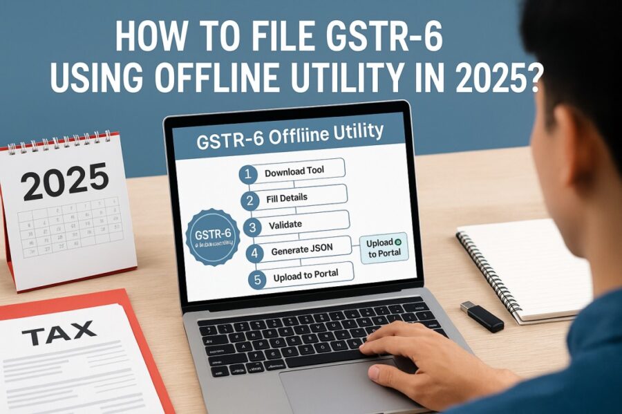 how to file gstr 6 using offline utility in 2025?
