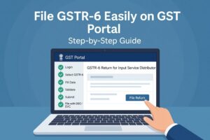 how to file gstr 6 on gst portal?