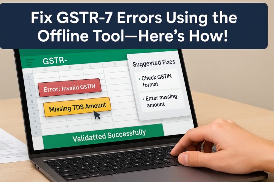 How to Fix Errors in GSTR-7 Using an Offline Tool
