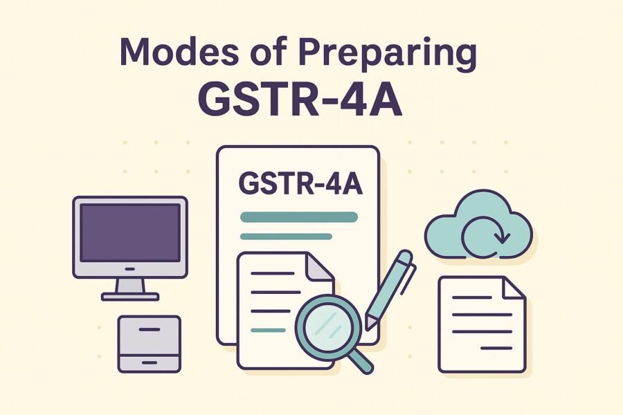 Modes of Preparing GSTR-4A