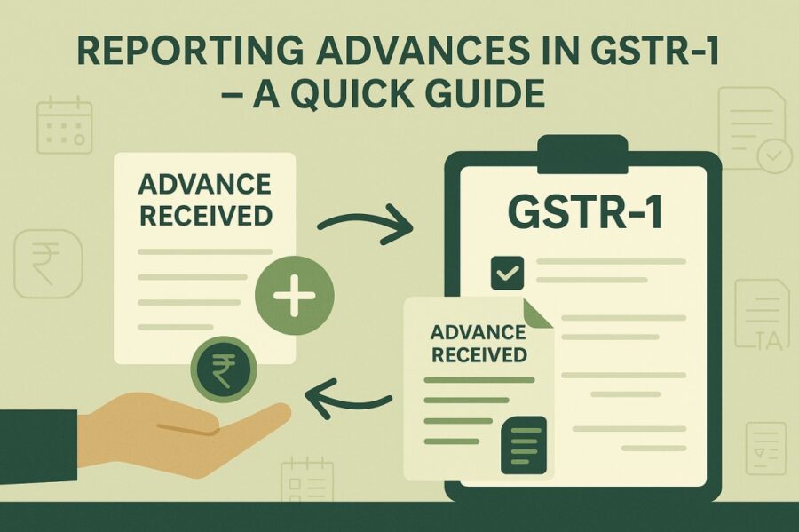 Reporting of Advances Received in GSTR-1