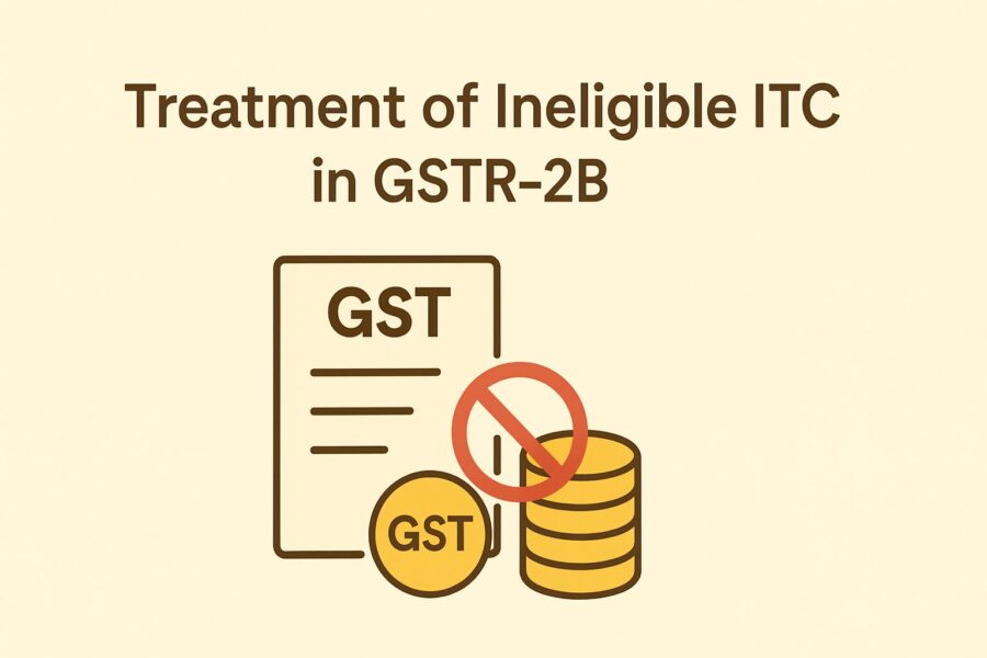 Treatment of Ineligible ITC in GSTR-2B