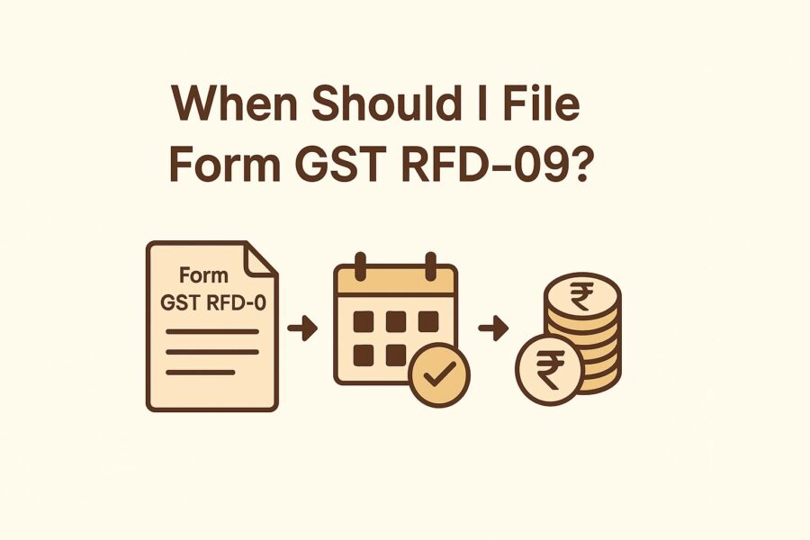 When Should I File Form GST RFD-09?