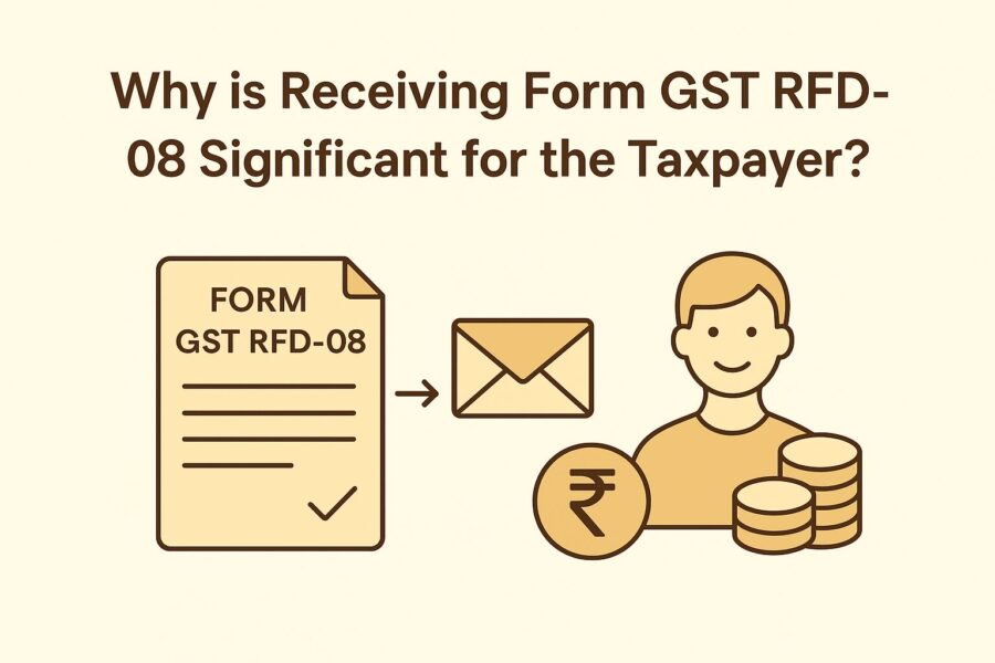 Why is Receiving Form GST RFD-08 Significant for the Taxpayer