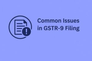 common issues in gstr 9 filing