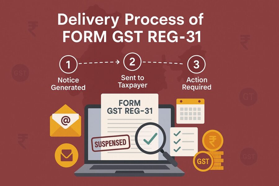 Delivery Process of FORM GST REG-31