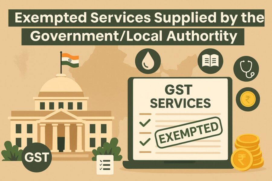 Exempted Services Supplied by the GovernmentLocal Authority