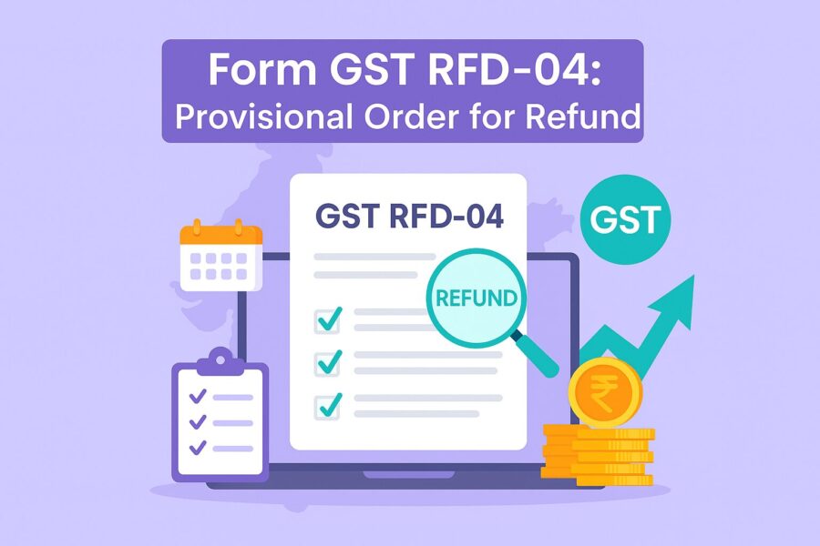 form gst rfd 04: provisional order for refund 1 form gst rfd 04 provisional order for refund