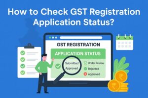 how to check gst registration application status