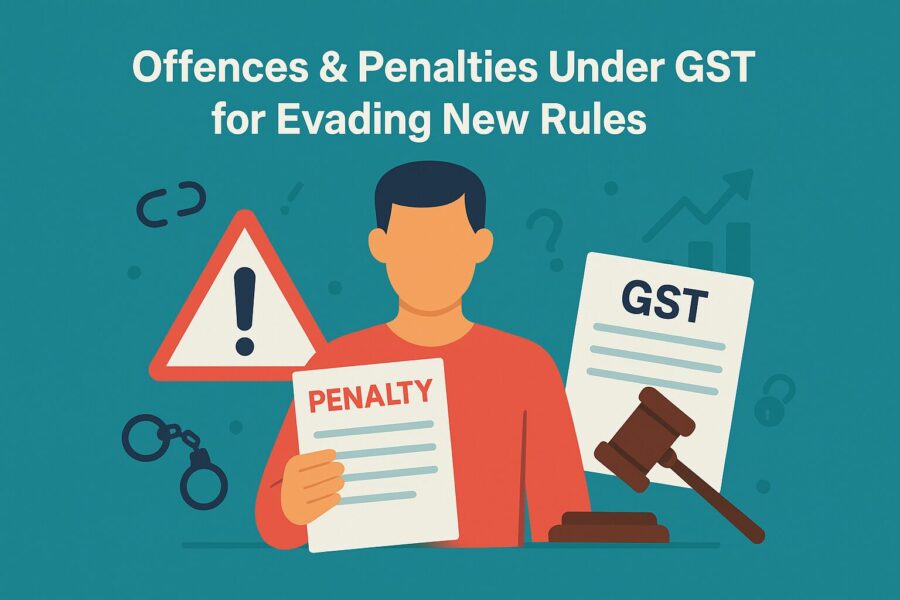 Offences & Penalties Under GST for Evading Any New GST Rules