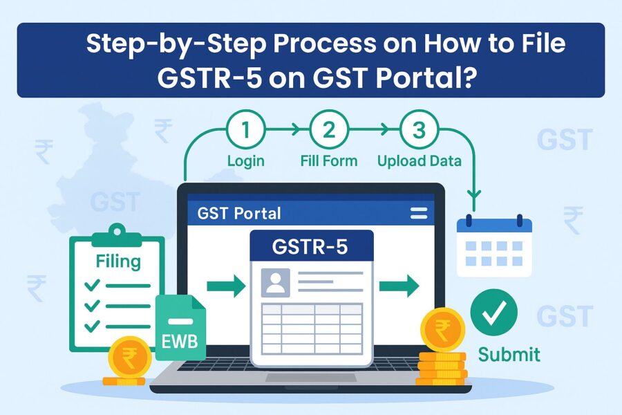 step-by-step process on how to file gstr 5 on gst portal