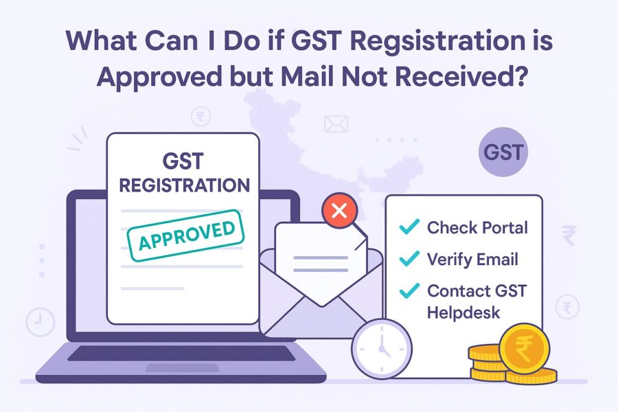 What Can I Do if GST Registration is Approved but Mail Not Received