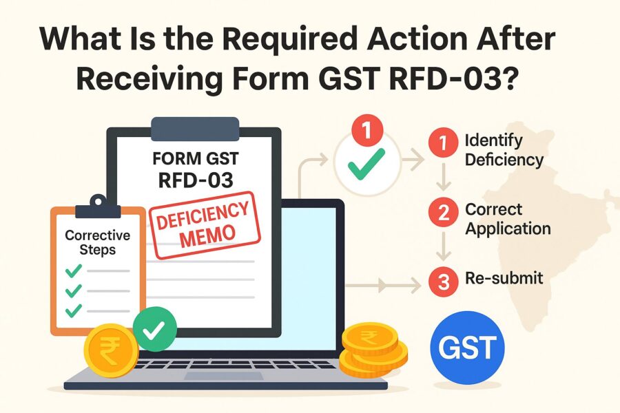 What Is the Required Action After Receiving Form GST RFD-03