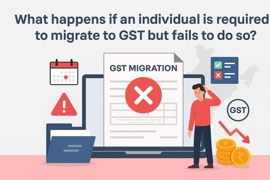 What happens if an Individual is required to migrate to GST but Fails to Do So