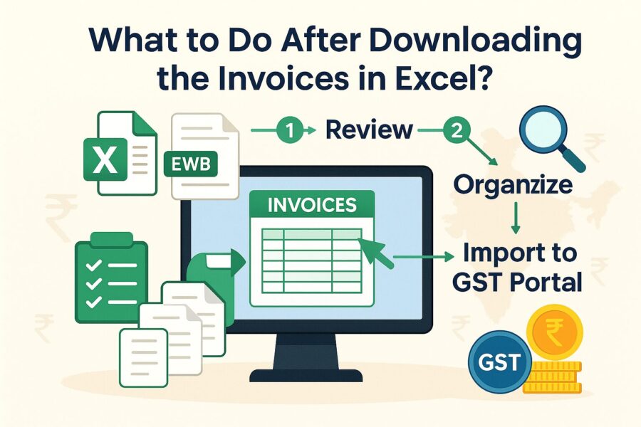 What to Do After Downloading the Invoices in Excel