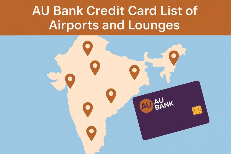 Cities in India where AU Bank credit card lounge access is available