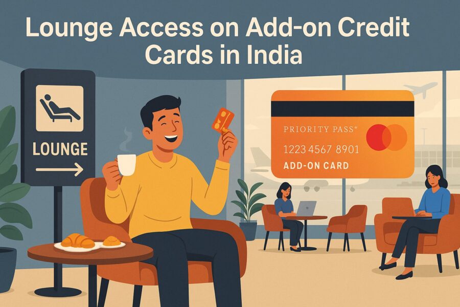 lounge access on add-on credit cards in india 1 lounge access on add-on credit cards gives benefits