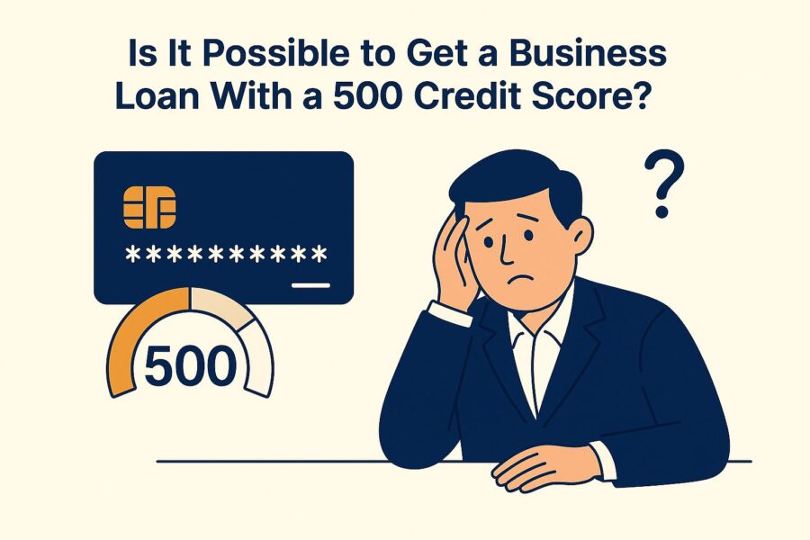 Business loan with 500 credit card
