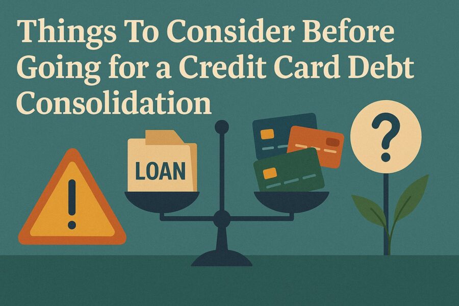 Things to consider before applying for credit card debt consolidation