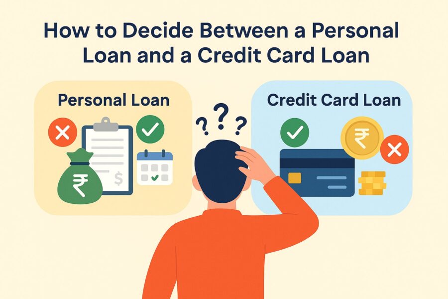 Deciding between a personal loan vs credit card loan