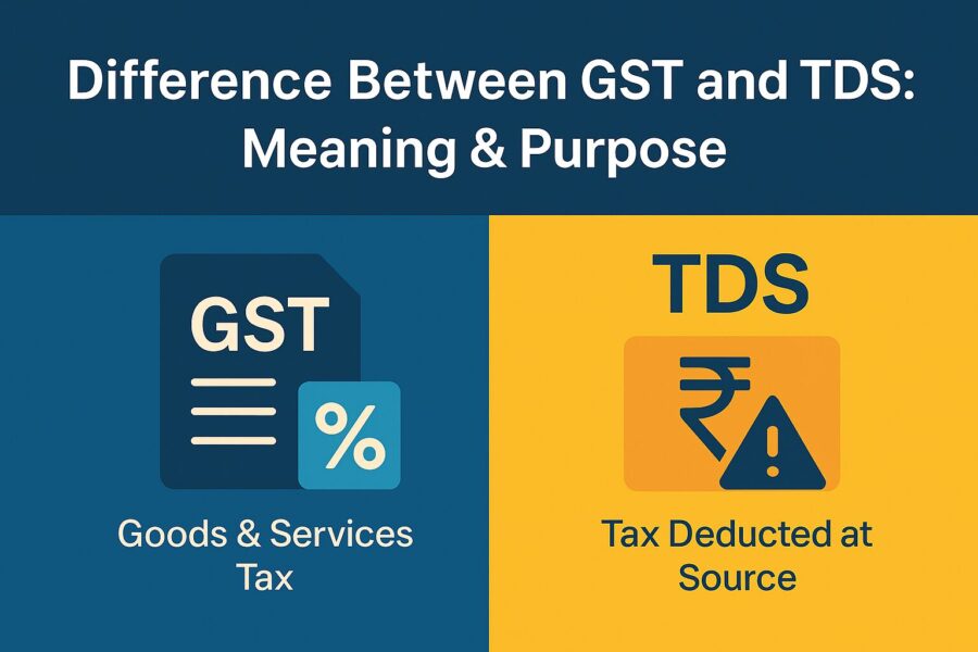 difference between gst and tds meaning & purpose