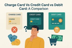 charge card vs credit card vs debit card