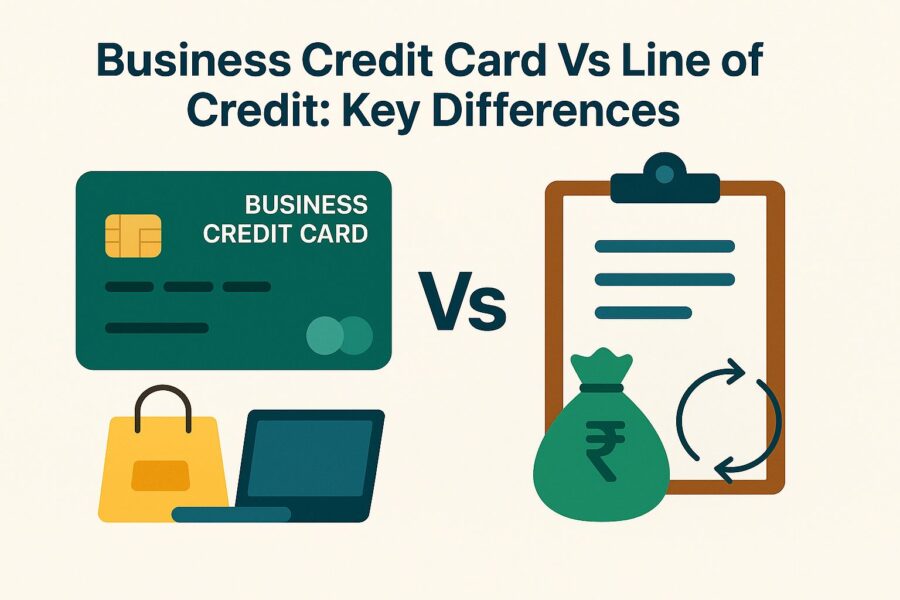 differences between business credit card and line of credit