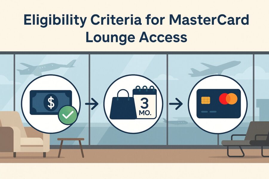 Eligibility criteria for Master credit card lounge access