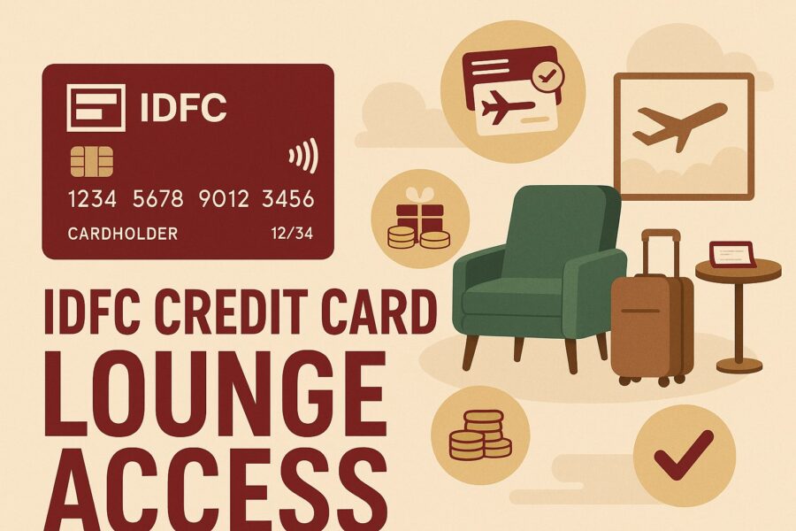 an idfc credit card gives access to luxury airport lounges and other benefits like cashback and discounts.