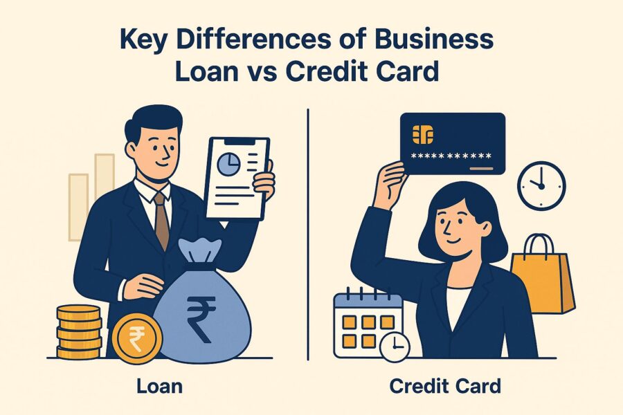 Differences between business loan and credit card
