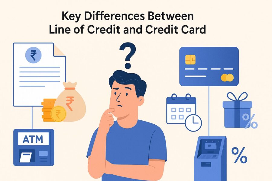 Difference between line of credit and credit card