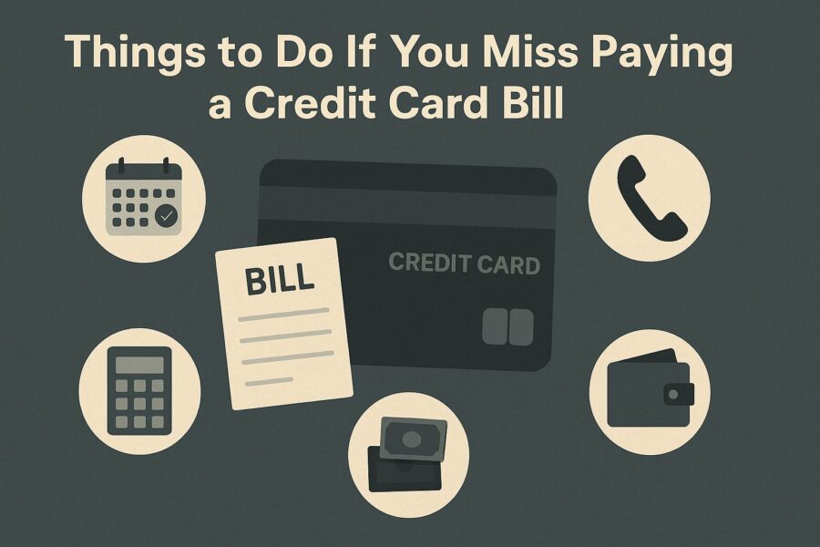 Options if you missed paying the credit card bill