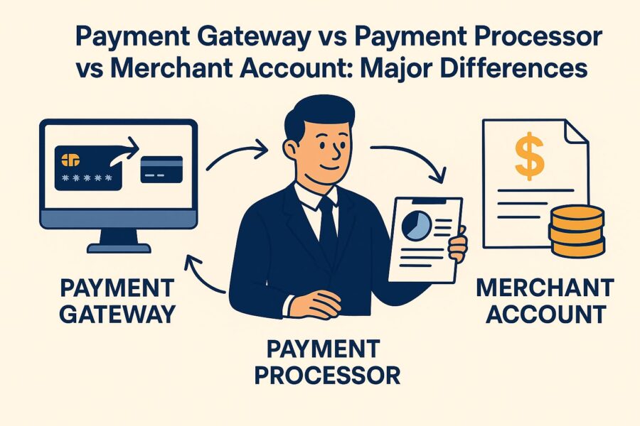 Payment Gateway vs Payment Processor vs Merchant Account: Major Differences