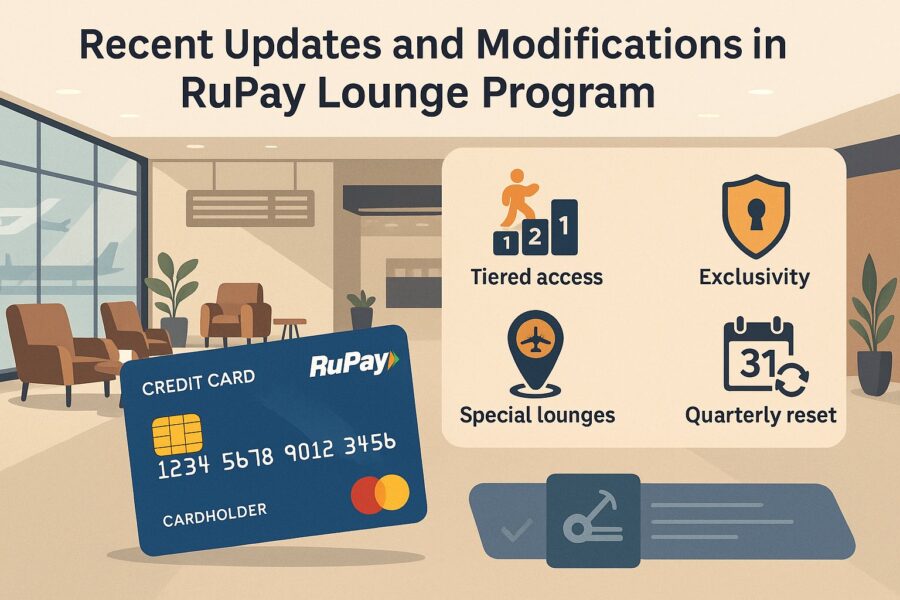 Updates and modifications on the RuPay credit card lounge program