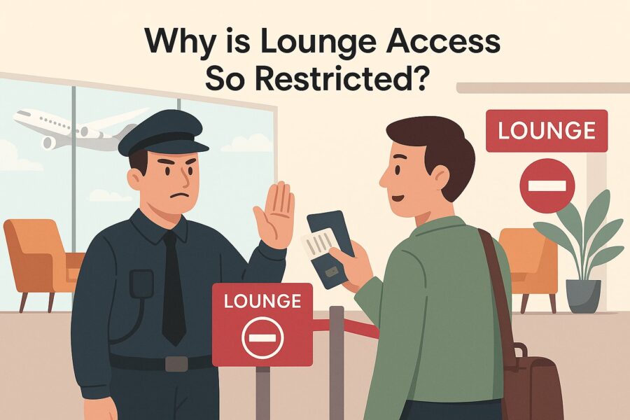 Restricted lounge access at airports