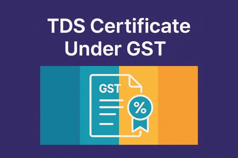 TDS Certificate Under GST
