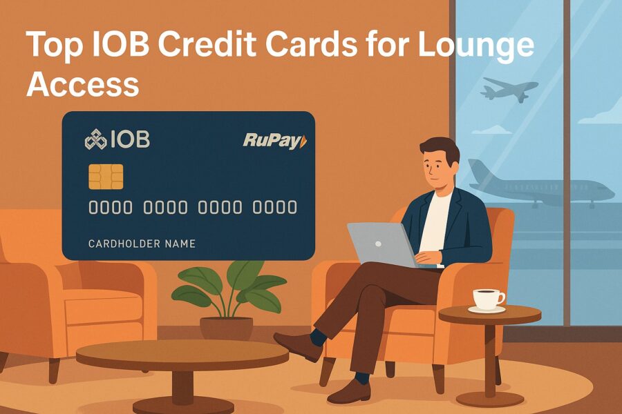 Indian Overseas Bank credit card lounge access at major airports
