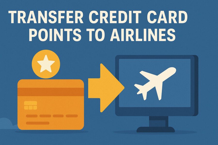 Transfer credit card points to airlines