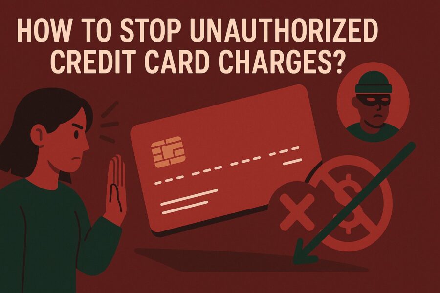 how to stop unauthorized credit card charges? 1 stop unauthorized charges on credit cards