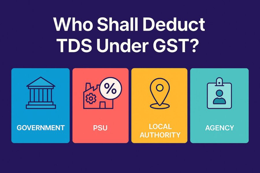 Who Shall Deduct TDS Under GST?