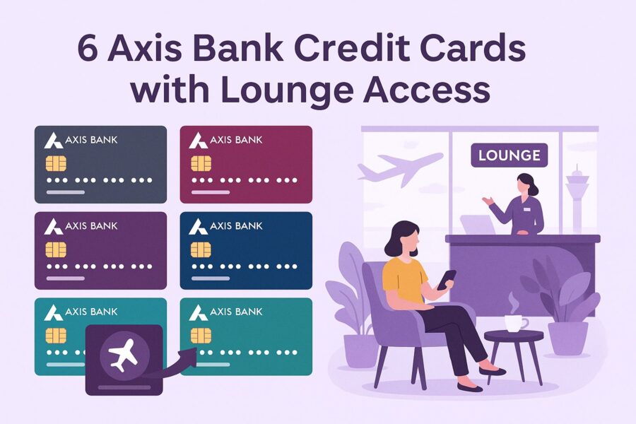 different axis bank credit cards with lounge access