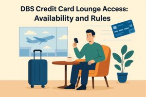 person avails dbs credit card lounge access benefits