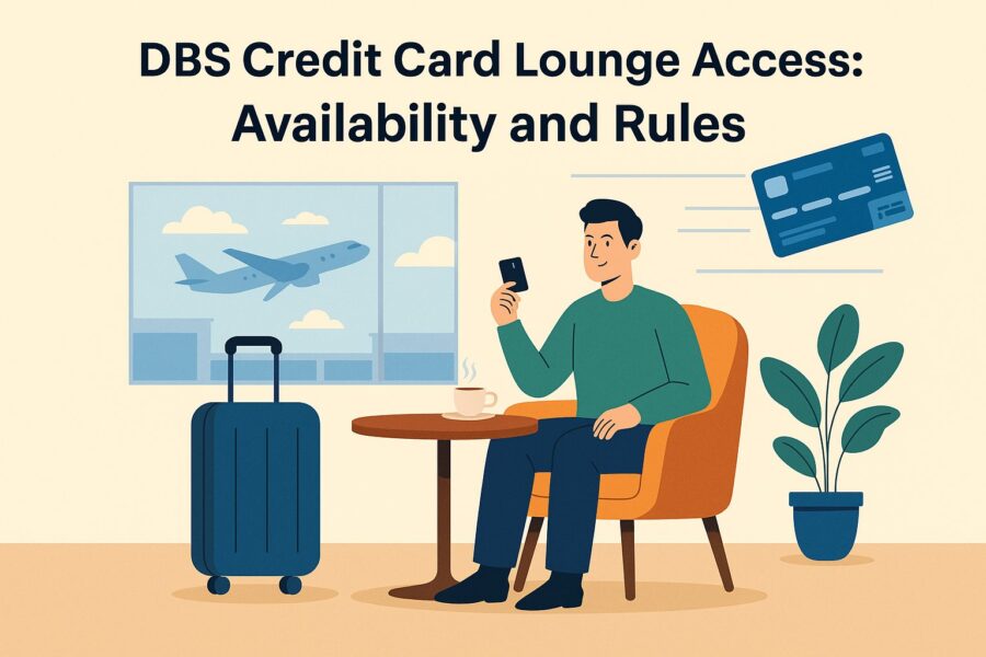 person avails dbs credit card lounge access benefits
